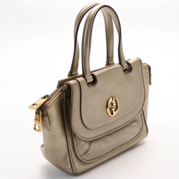 ❣️Gucci "1973" Top Handle bag in leather - Picture 7 of 10